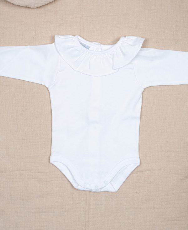 Body algodón Cuello Volante