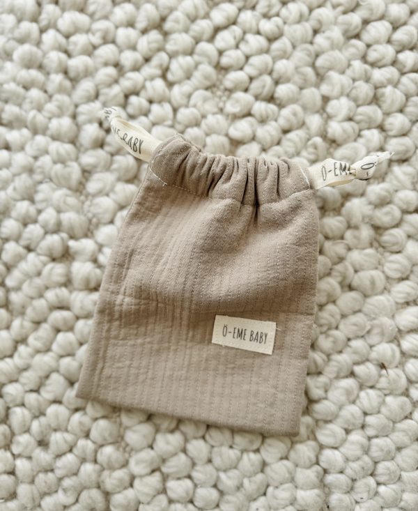 Bolsa Mini Fruncida Raya Marrón