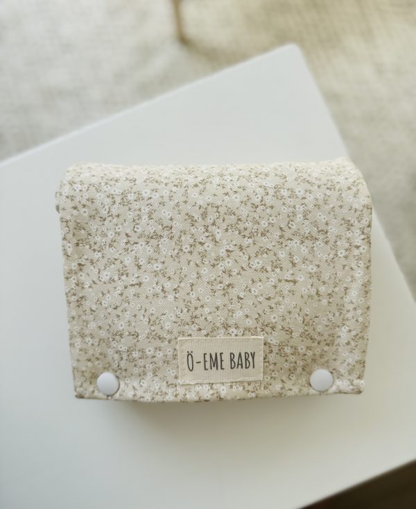 Cambiador Portátil Flor Nati Gris