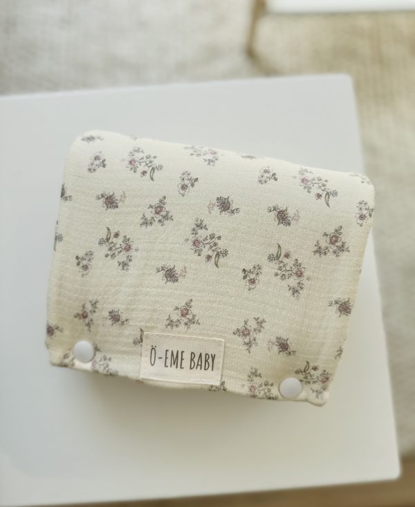 Cambiador Portátil Raya Flor Malva