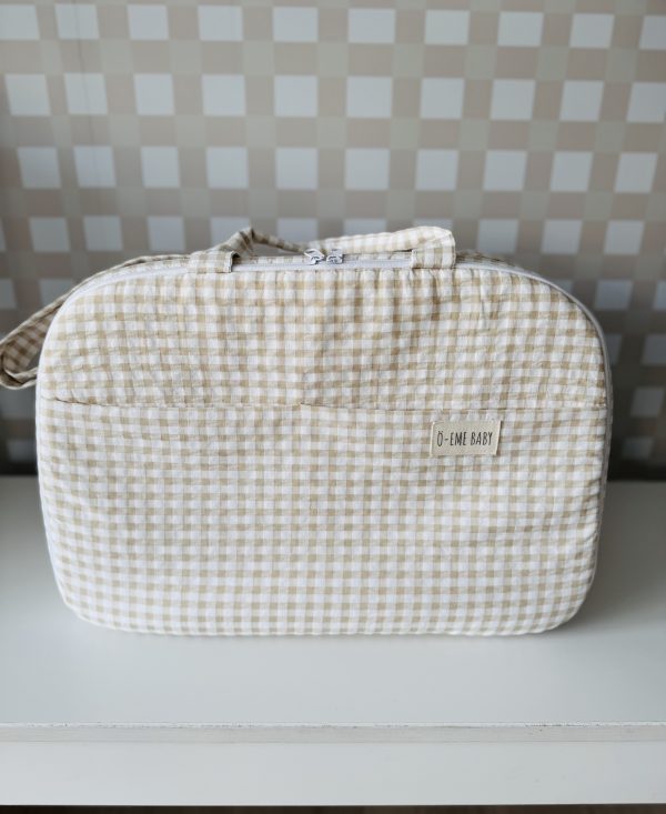 Maleta Vichy Beige Clasic