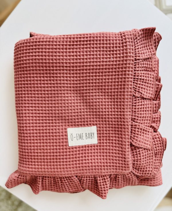 Manta Polar Waffle Marsala Volante