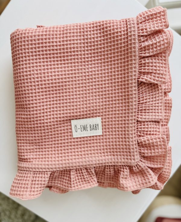 Manta Polar Waffle Rose Down Volante