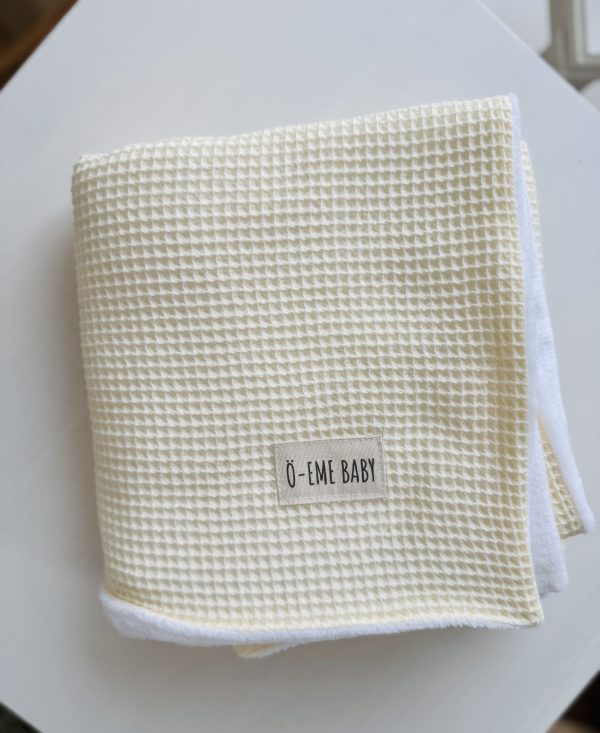 Manta Polar Waffle Vainilla