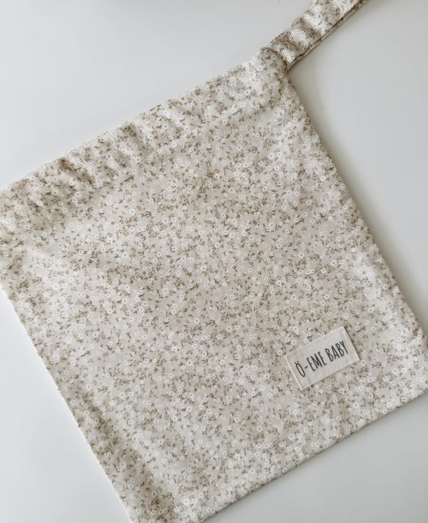 PAÑALERA FLOR NATI BEIGE