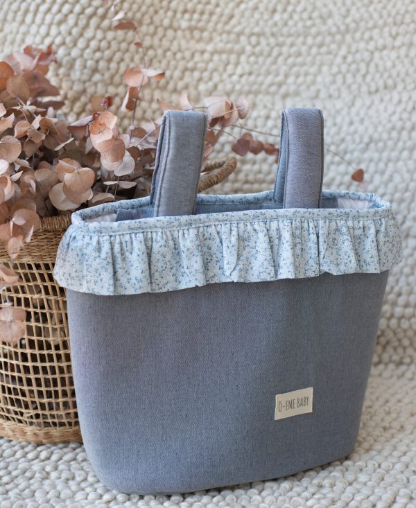 AMAREI XL WESTERN LISO CON VOLANTE FLOR NATI AZUL