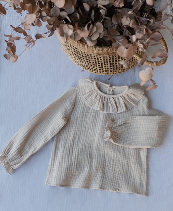 BLUSA BAMBULA ARENA CUELLO VOLANTE