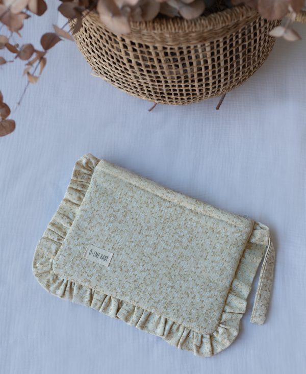 CLUTCH FLOR NATI CREMA