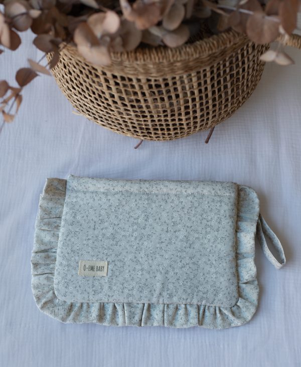 CLUTCH FLOR NATI GRIS