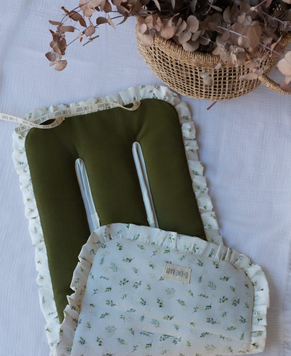 COLCHONETA UNIVERSAL LONETA VERDE Y FLOR OLIVO