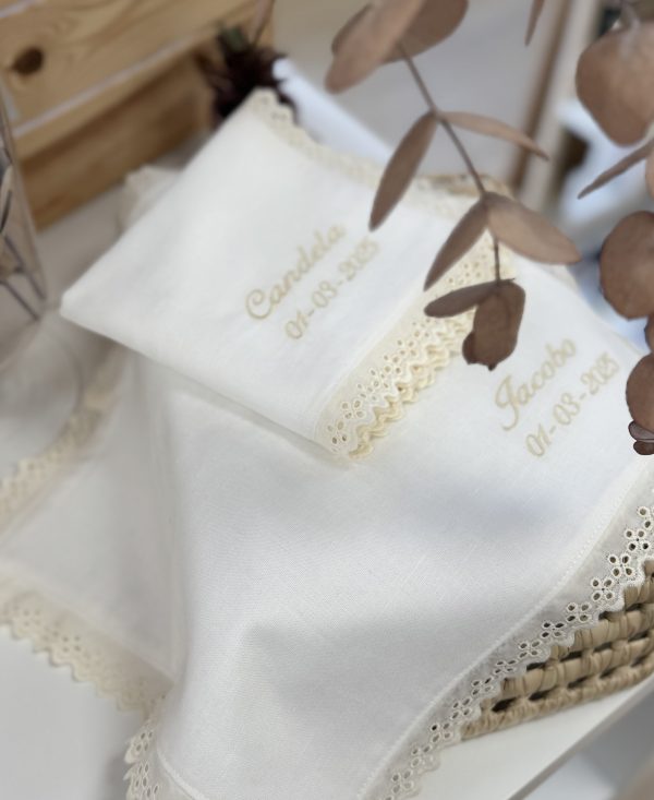 Pañoleta bautizo personalizada