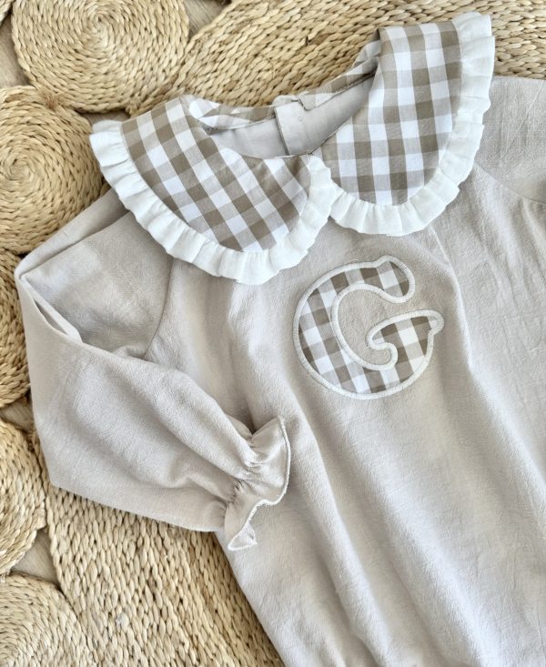 Pelele cuello bobo personalizado