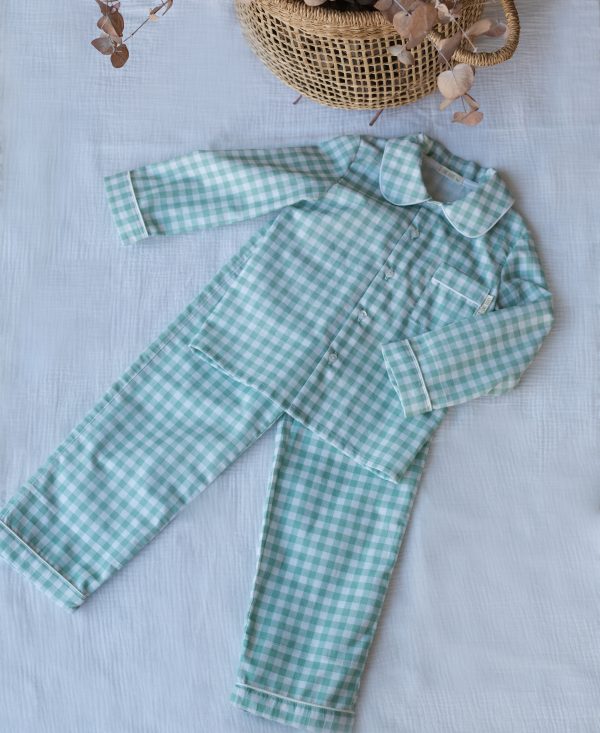 Pijama vichy new mint