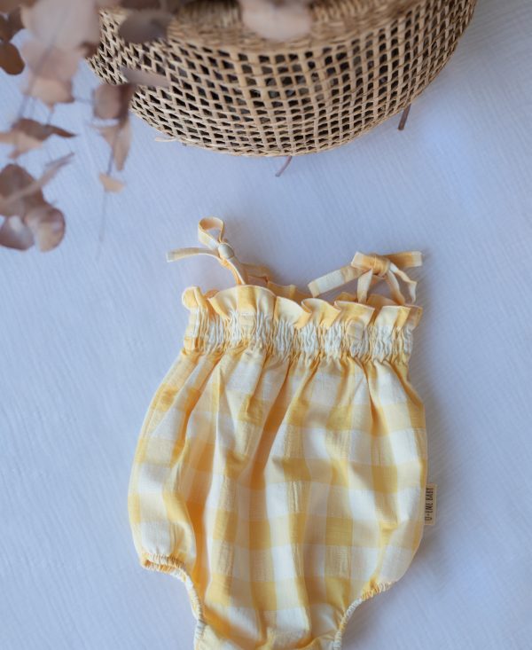 RANITA BOMBÓN VICHY AMARILLO XL