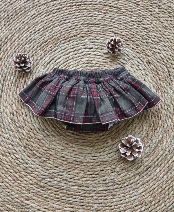 Falda cubrepañal Escocés verde