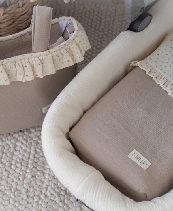 PACK SACO CAPAZO Y AMAREI XL RAYA MARRÓN Y ECRU