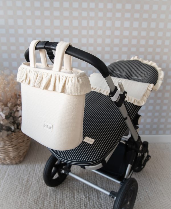 PACK SACO SILLA RENATA NEGRA Y AMAREI XL RAYA BEIGE