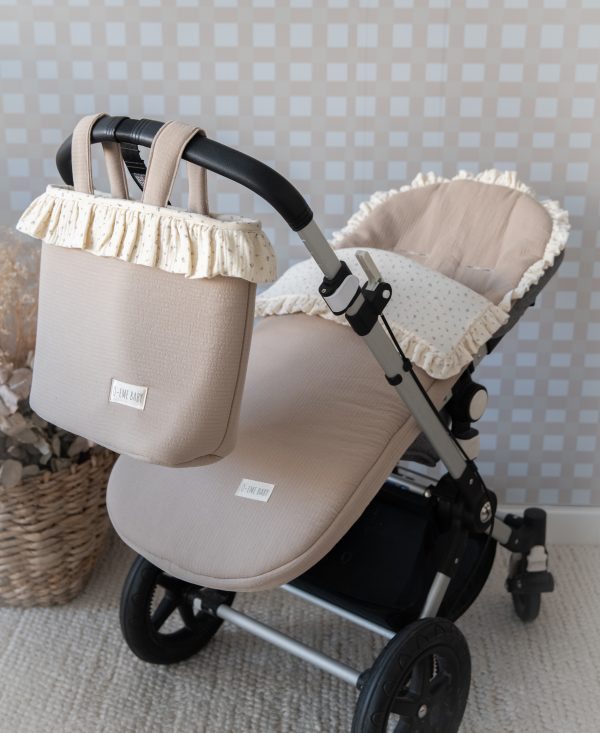 PACK SACO SILLA Y AMAREI XL RAYA MARRÓN Y ECRU